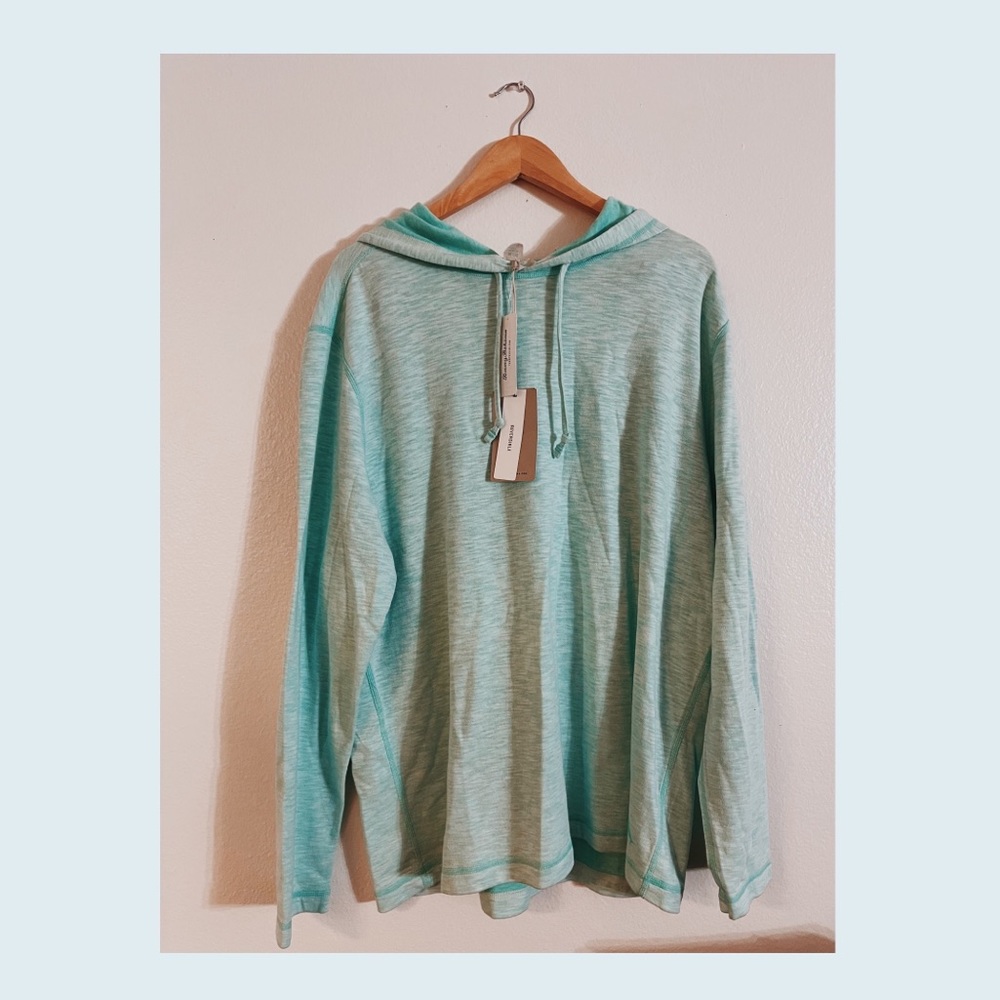 NWT Tommy Bahama Sea Glass Reversible Hoodie XL